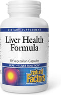Natural Factors Liver Health Formula Nourishing Support for a Healthy Liver with Licorice Turmeric and Schisandra 60 capsules (30 servings)