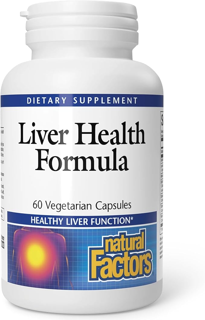 Natural Factors Liver Health Formula Nourishing Support for a Healthy Liver with Licorice Turmeric and Schisandra 60 capsules (30 servings)