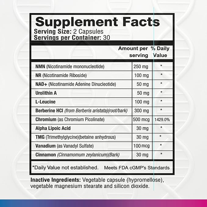 Metabolic Balance PRO – Cellular Energy &amp Nutrient Utilization Support – NMN Berberine Urolithin A Resveratrol – 60 Veggie Capsules