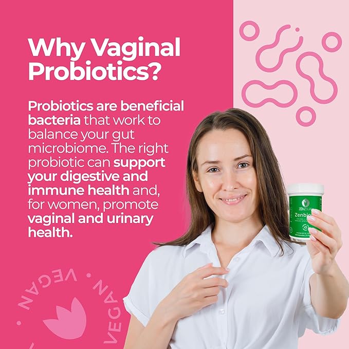 ZENZSUAL Zenbiotic Probiotics Support for Women – 25 Billion CFU Vaginal Health &amp pH Balance Support Odor &amp Yeast Control Gut &amp Digestive Health Urinary Comfort Hormone Balance 30 Ve