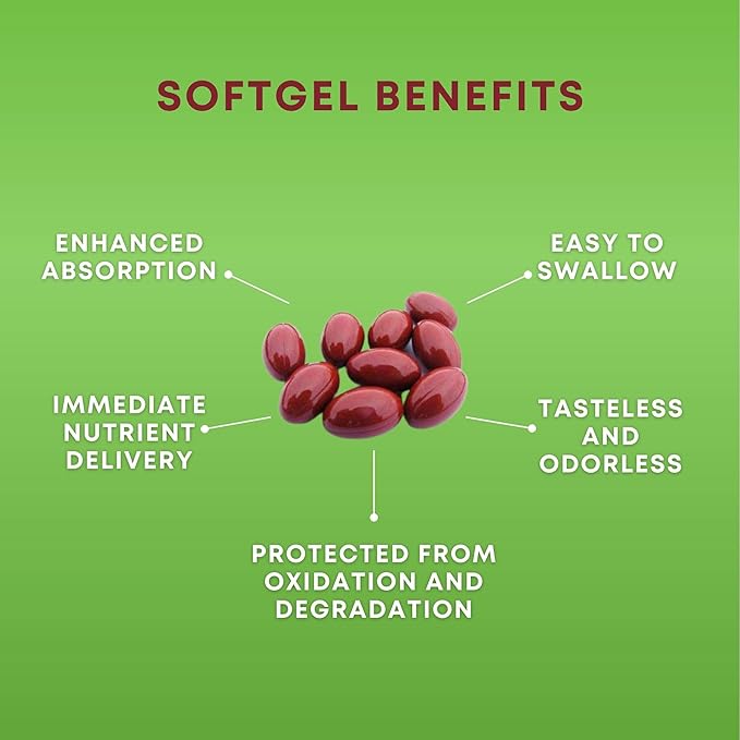 Lycopene - 10MG - 120 Softgels - 3 Month Supply - Premium Quality Antioxidant - 100% Natural Tomato - Great for Prostate Health Immune System Support Heart Health and Eyesight Support
