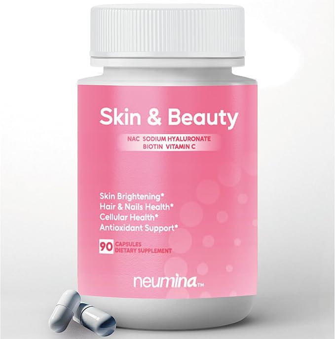 Women's Skin &amp Beauty Complex Skin Brightening Hair Skin &amp Nails Health Cellular Health Antioxidant Support Vegan Non-GMO Made in USA 90 Servings