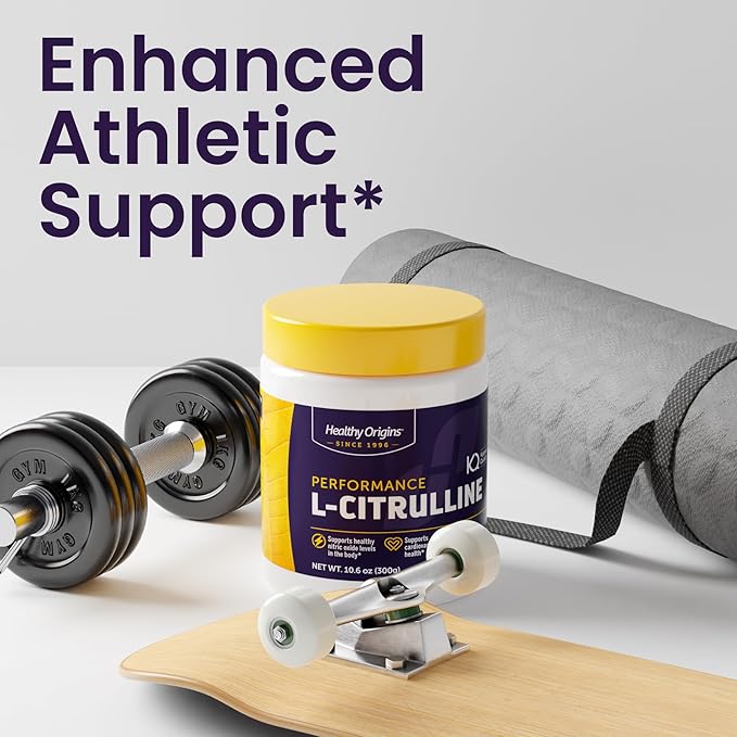 Healthy Origins - L-Citrulline (American-Made Non-GMO Gluten Free Athletic Support) 10.6 Ounce