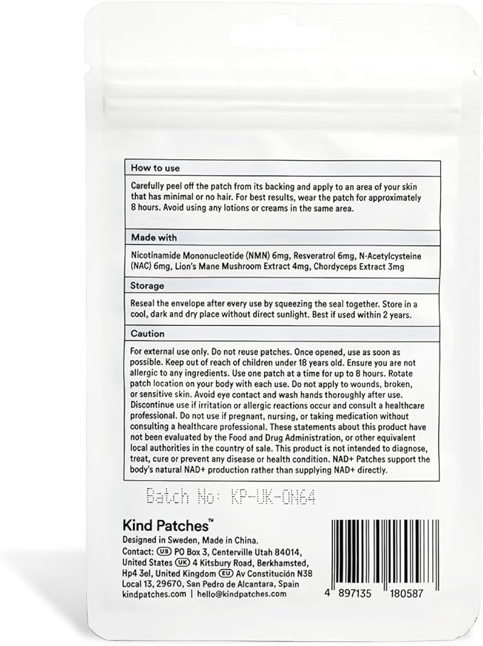 Kind Patches NAD Plus Patches for Women - Pack of 2 60 Count