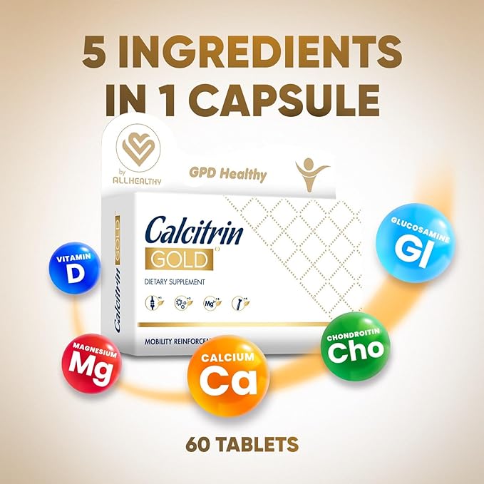 Soy Sano Calcitrin Gold Dietary Supplement Mobility Reinforcement 60 Tablets