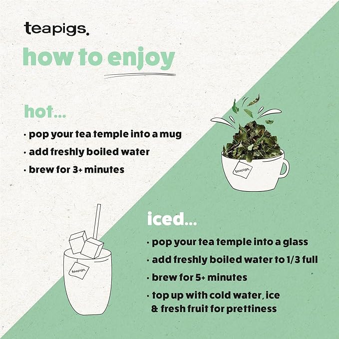 teapigs Chamomile Flowers Tea 15 Count (Pack of 6)