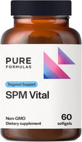 PureFormulas SPM Vital - 3 Active Specialized Pro-Resolving Mediators for Tissue Health &amp Minor Discomfort from SPM Fish Oil - Omega 3 Fatty Acids Supplement Non-GMO 60 Softgels