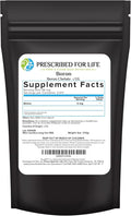 Prescribed For Life Boron Chelate 5% Powder Natural Boron Supplement for Men and Women Gluten Free Vegan Non GMO (113g)