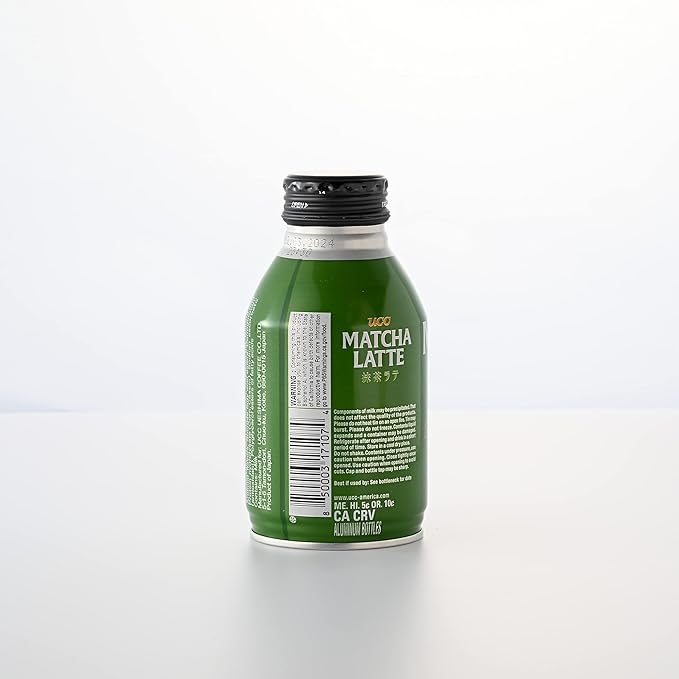 UCC Ready to Drink Matcha Latte 8.79 FL OZ (Pack of 24) Delicious Premium Green Tea Leaves and Rich Milk Convenient Bottled Drinks For On-the-Go Imported from Japan