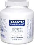 Pure Encapsulations EPA/DHA Essentials - Fish Oil Concentrate Supplement to Support Cardiovascular Health - Premium EPA &amp DHA Supplement with Omega 3 - 180 Softgel Capsules