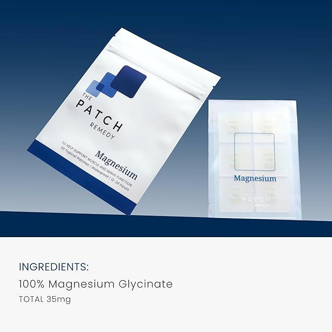 The Patch Remedy Magnesium Patch | Magnesium Glycinate | 30 Patches