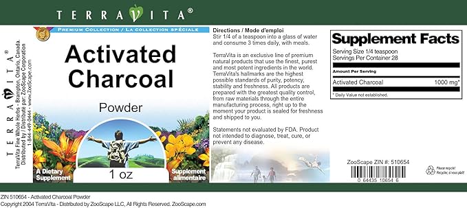 Activated Charcoal Powder (1 oz ZIN: 510654) - 3 Pack
