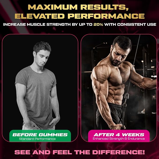 Creatine Monohydrate Gummies for Men &amp Women 9000MG Creatine Gummies Sugar Free with L-Taurine BCAA 2:1 B12 B6 for Boost Strength Focus &amp Endurance Vegan Non-GMO Raspberry 120pcs