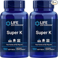 Life Extension Super K 150 Softgels (Pack of 2) with Vitamins K and K2