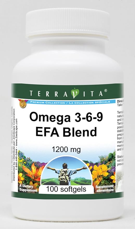 Omega 3-6-9 EFA Blend - 1200 mg (100 softgels ZIN: 427997)