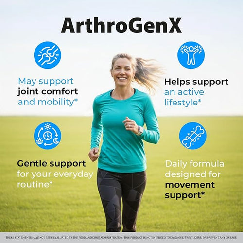 (2 Pack) ArthroGenX Capsules - Official Arthro GenX Advanced Supplement Support Pills - Maximum Strength Natural ArthroGen X Vitamins for Overall Health &amp Wellness Reviews 120 Capsules for 2 Mon