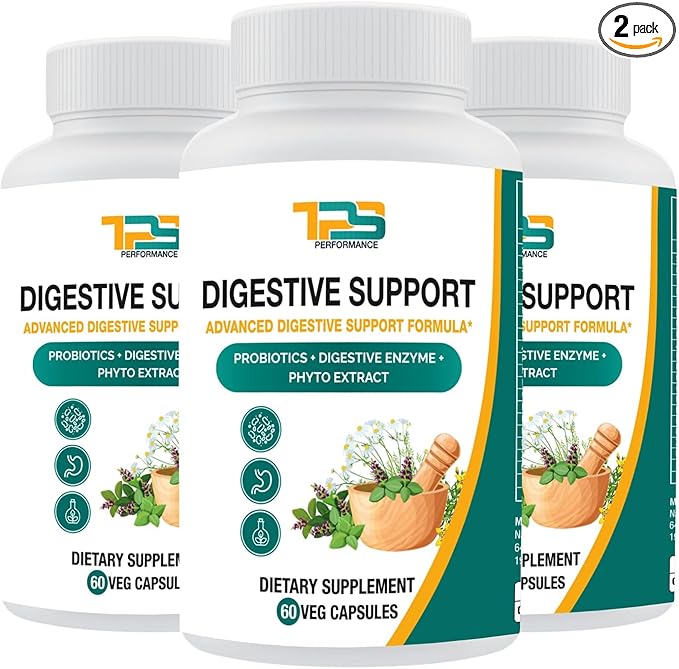 Digestive Support Capsules | Advance Digestive Supports Formula with Probiotics Digestive Enzyme and Phyto Extract | Gut Health (Pack of 3)