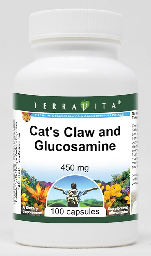 Cat's Claw and Glucosamine - 450 mg (100 Capsules ZIN: 511964) - 3 Pack