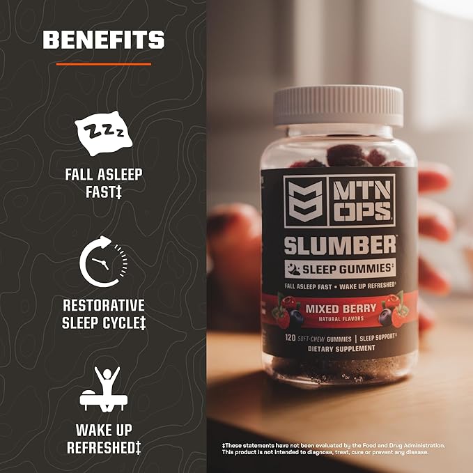 MTN OPS Slumber Vitamin D3 + K2 &amp Immune Gummies Bundle