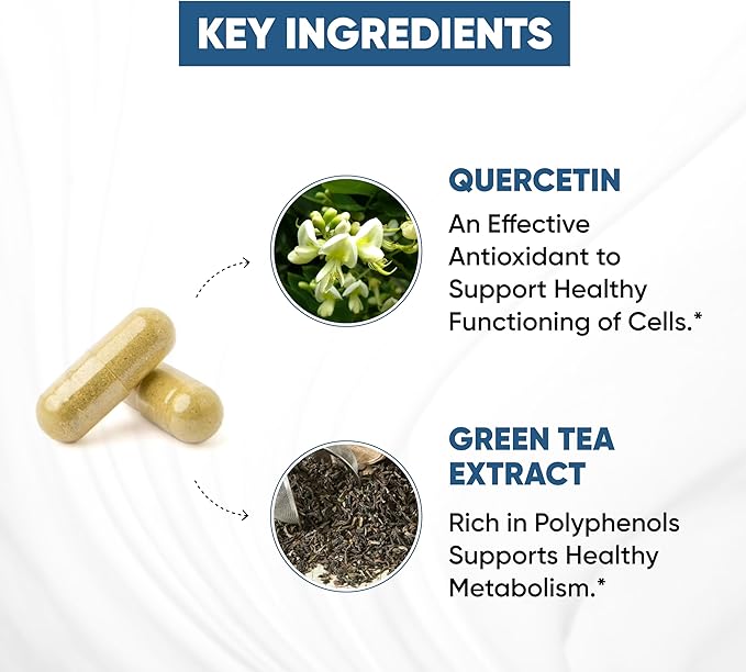 Sandhu's Zinc Supplement with Ionophores| Quercetin &amp Green Tea Extract for Superior Absorption and High Potency| 900mg Vegetarian Capsules 120 Days Supply| Immune Support for Men &amp Women