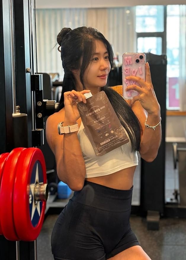 Korean Food All-In-One Multi Shake Chocolate(50g*7 Packs) Dietary Fiber Essential Amino Acids Vitamins 7-Day Convenient Individual Packs (12.35 oz)