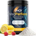 MagPerform Magnesium Citrate Powder - Natural Calm &amp Anti-Stress Drink Mix Supports Relaxation Restful Sleep &amp Calm Mornings - Non-GMO Vegan &amp Gluten-Free - Sugar Free Raspberry Lemon