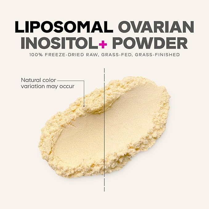 Codeage Liposomal Ovarian Inositol Powder - Myo-Inositol &amp D-Chiro-Inositol 40:1 Blend Folate 5-MTHF CoQ10 Pomegranate &amp Wild Blueberry - 2-Month Supply - Mixed Berry Flavor - Non-GMO 60 S