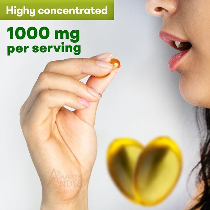 Moringa Seed Oil Softgels 100% Pure Cold-Pressed from Moringa Oleifera Seeds Vegan Non-GMO Natural Antioxidant Superfood 1000mg per Serving – 100 Capsules by Amazon Andes