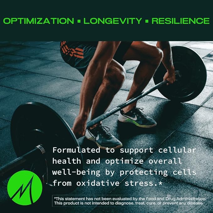 Powerhouse Complex – Supplement for Mitochondrial Support Brain &amp Memory Health Energy Support with L-Ergothioneine ALA CoQ10 &amp PQQ – Cellular Energy Cognition &amp Metabolic Health – 30