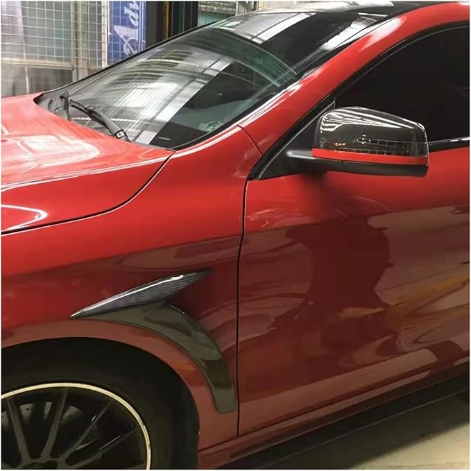 Real Carbon Fiber Side Fenders Vent Trim Compatible for Mercedes -Benz CLA180 CLA200 CLA250 Sport 2013-2018 Car Accessories