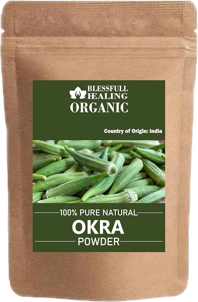Organic Okra Powder 100% Pure Natural 200 Gram / 7.05 oz