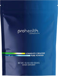 ProHealth Longevity Micronized Creatine. Pharmaceutical Grade Creatine Monohydrate is Easier on Kidneys. Supports Brain Function and Muscle Growth as You Age. 5 g/Serving 90 Servings 3 Month Supply