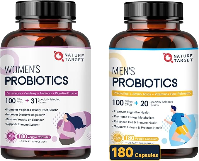 NATURE TARGET Probiotics for Women and Men 180 Capsules