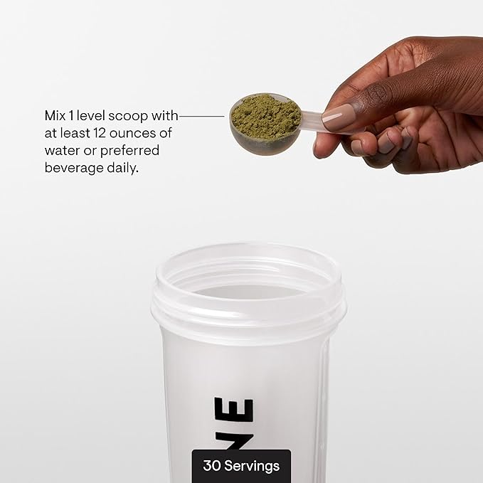 THORNE - Daily Greens Plus - Comprehensive Greens Powder with Matcha Spirulina Moringa and Adaptogen Mushroom and Antioxidant Blends - Refreshing Mint Flavor 7.3 Oz - 30 Servings