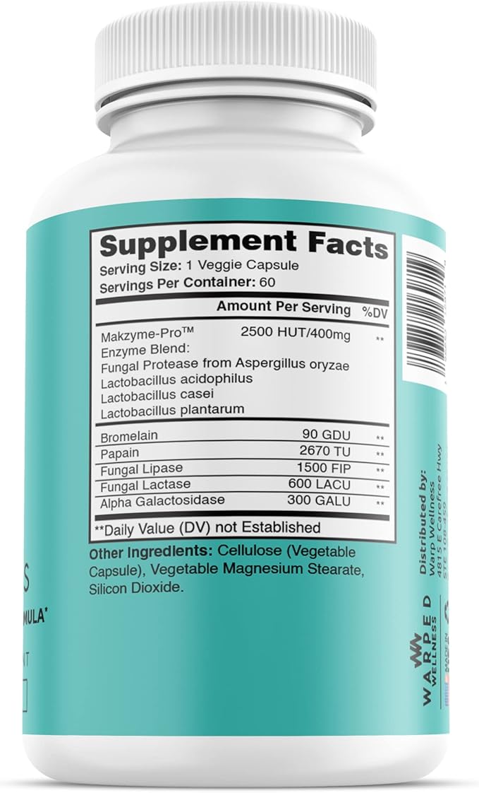 Womens Gut Health Support Supplement | Female Probiotic Digestive Enzyme Vitamin | Papain Enzyme for Digestion Support | Gut Goddess