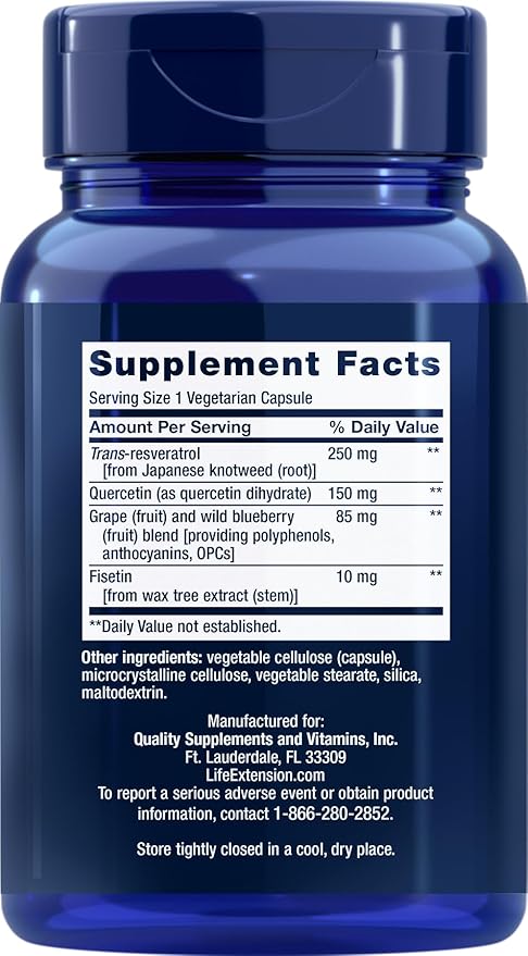 Life Extension Optimized Resveratrol 90 Caps (Pack of 2)