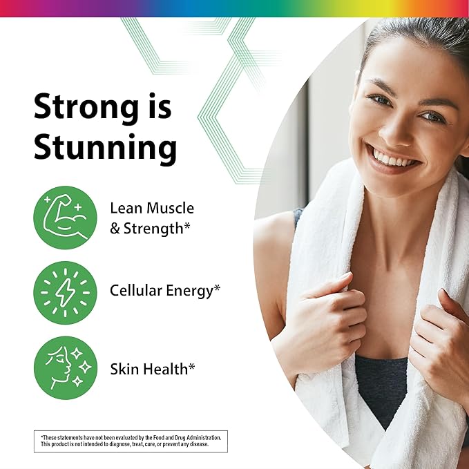 Rainbow Light Creatine + Multi Collagen | 10 Ounce | 5g Creatine Monohydrate Plus 10 Types of Collagen | Supports Lean Muscle Cellular Energy &amp Skin Health | Unflavored Powder