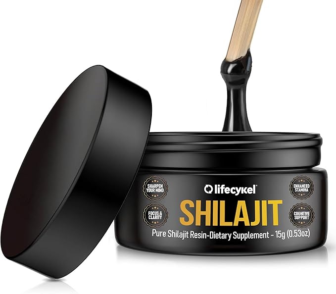 Lifecykel Pure Shilajit Resin – 15g | Wild-Harvested Mineral-Rich Shilajit Supplement for Strength | Third-Party Tested Premium Quality | Natural Flavouring