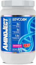 Evogen AminoJect - Premium BCAA Powder &amp EAA Recovery Formula with Electrolytes | Amino Acids Supplement for Muscle Growth Hydration &amp Recovery | Watermelon | 30 Servings