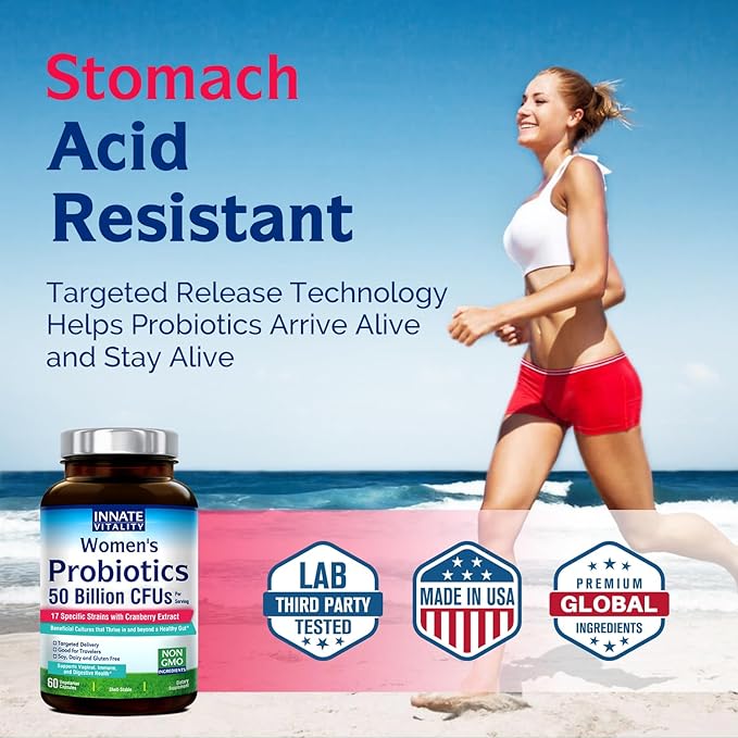 Innate Vitality Pair: Glutathione 500mg with Milk Thistle + Women's Probiotics with Cranberry
