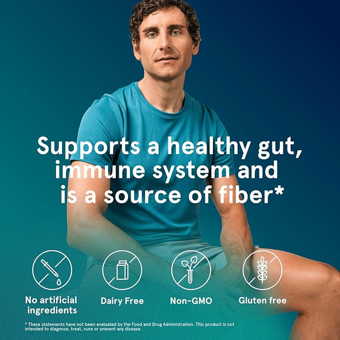 Puori Daily Probiotics &amp Prebiotics for Digetive &amp Gut Health - Immune Support Supplement with 13 Billion CFU &amp 4g Dietary Fiber - Shelf Stable for Bloating &amp Gas Relief
