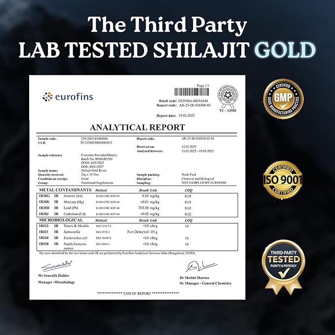 Mars Shilajit Gold (Resin) | Premium Organic Shilajit Sourced from High-Altitude | Resin for Overall Well-Being (Pack of 2)