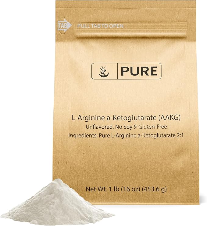 PURE ORIGINAL INGREDIENTS L-Citrulline L-Arginine &amp AAKG Powder Bundle (1 lb Each) Food Safe Supplement Powders