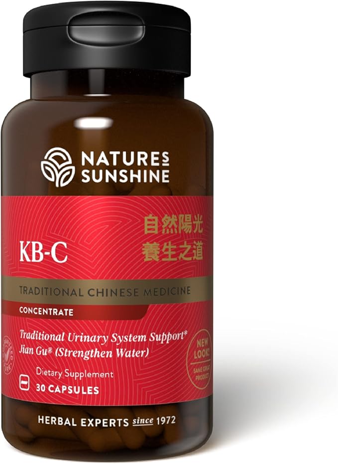 Nature's Sunshine KB-C Chinese TCM Concentrate 30 Capsules | Strengthens the Urinary System Supports the Structural System and May Help the Body Restore Energy