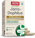 Jarrow Formulas Jarro-Dophilus Ultra Gut Rescue - 50 Billion CFU Per Serving - Probiotics Restore Protect &amp Maintain Intestinal Flora - 60 Servings (Delayed Release)