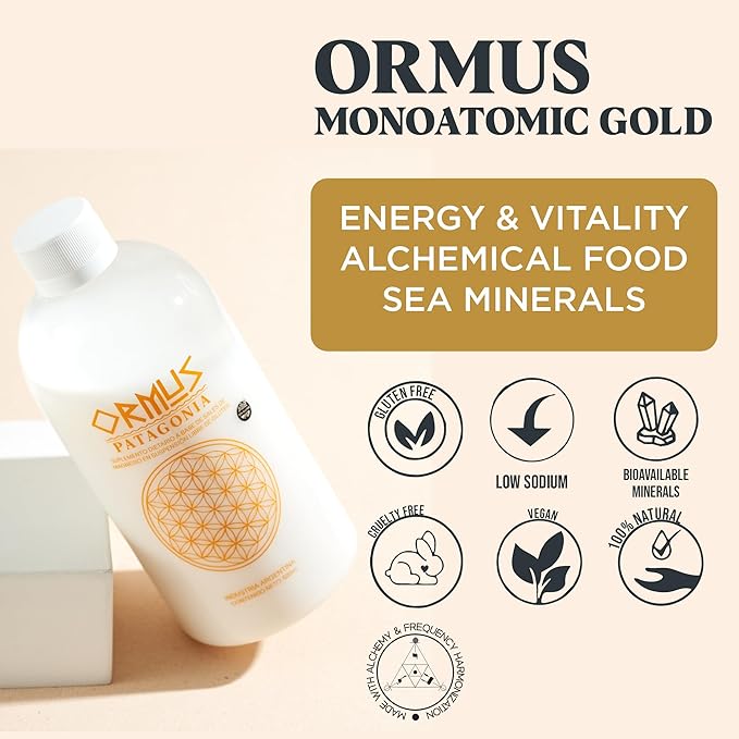 500ml ORMUS PATAGONIA ARGENTINA - Pure Ormus Monoatomic Gold Liquid Minerals Supplements for Energy Mental Focus and Rejuvenation Enhance Stamina Vitality and Mental Clarity