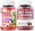 2 Pack Beet Root Gummies &amp Super Reds Gummies