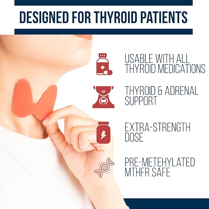 Dr. Westin Childs Thyroid B Complex - Vitamin Capsules for Women &amp Men Methylated Supplement Methylfolate B12 Methylcobalamin B1 B2 B3 B5 B6 B7 Support MTHFR Energy Focus &amp Thyroid