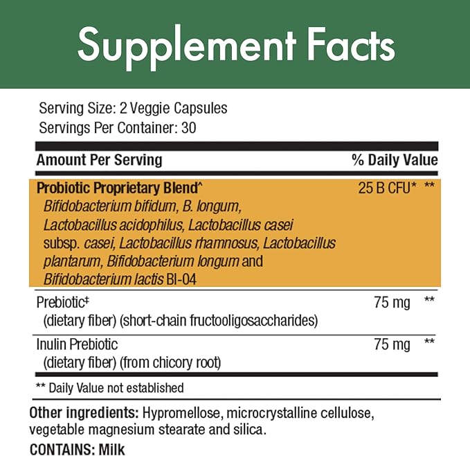 Stop Aging Now - PurBiotic® ULTRA 25 BILLION CFU (PRUWPT) - For Optimal Digestive and Immune Health - 60 Veggie Caps
