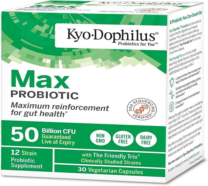 Kyo-Dophilus Max Probiotics 30 Vegetarian Capsules
